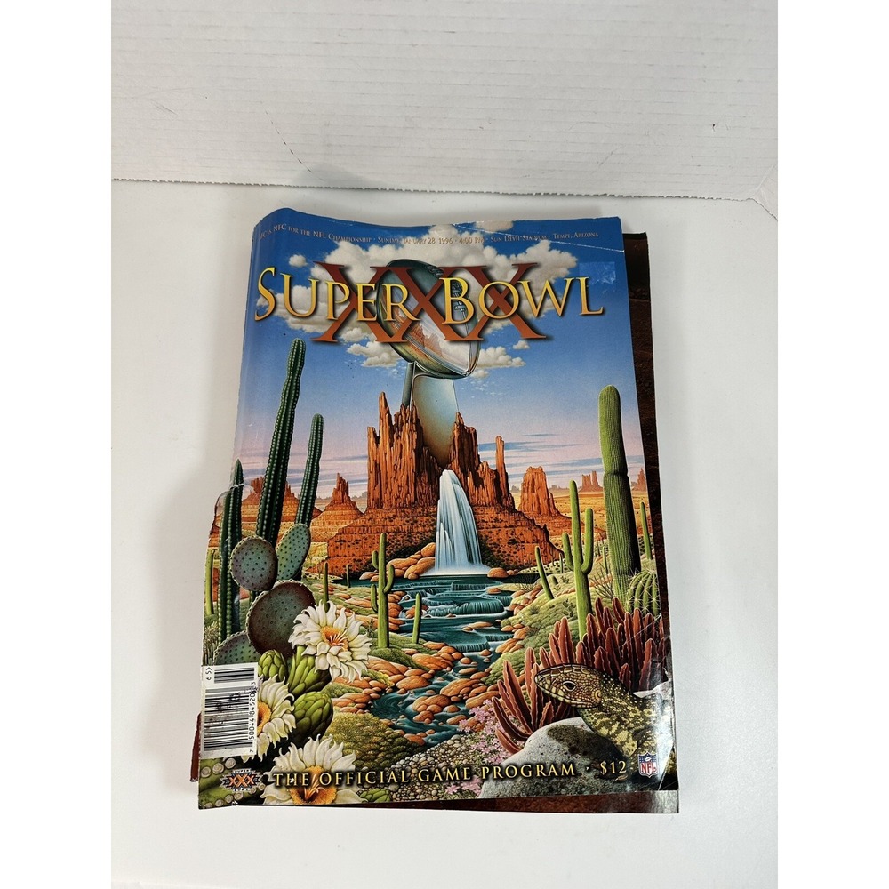 Super Bowl XXX 1996 Cowboys vs Steelers & Super Bowl XXVI 1992 Programs NFL